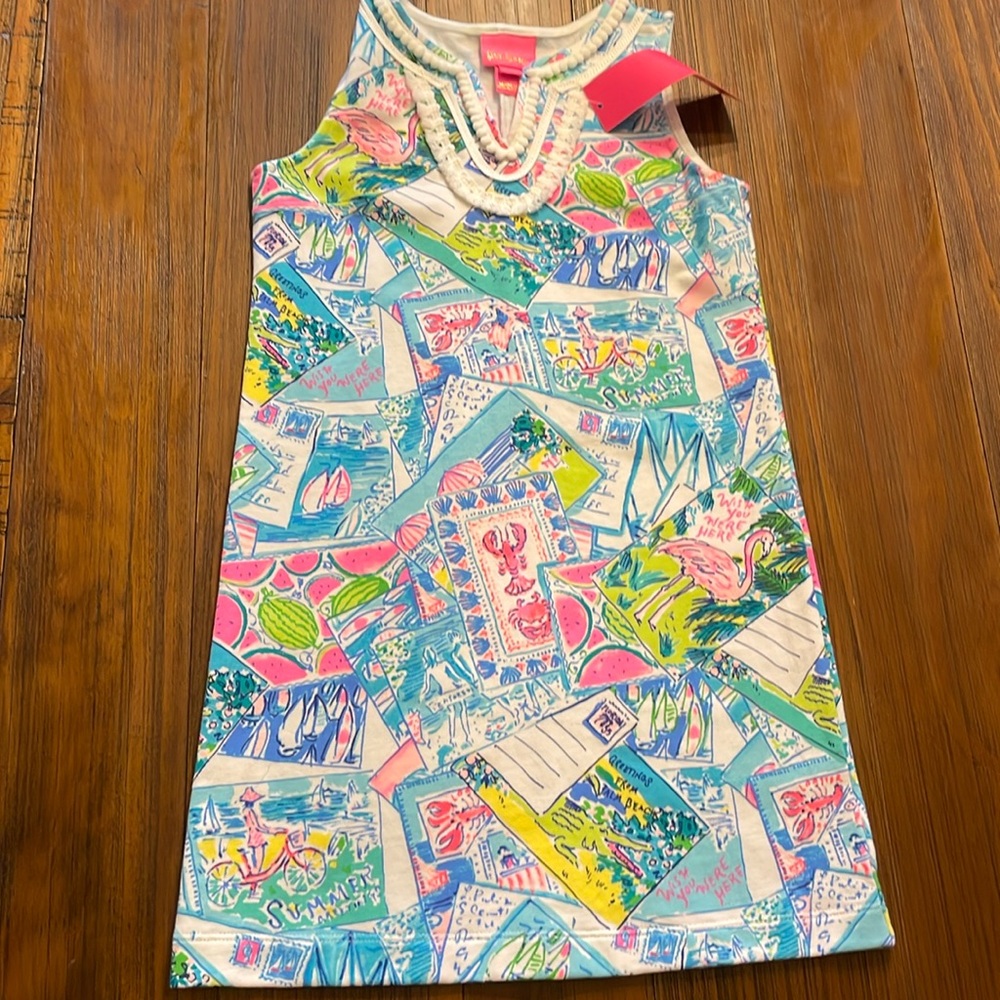 Lilly Pulitzer Mini Harper Shift Dress Size M 6/7. NWT